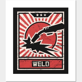WELD | Vintage Welding Propaganda Poster Posters and Art